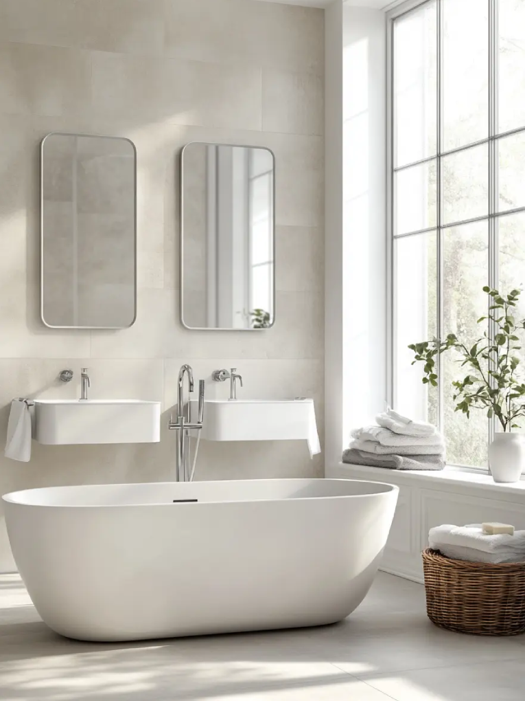 Luxury bathroom remodeling project