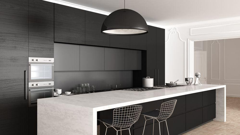 Newly Installed Quartz Countertop by a Kitchen Remodel Contractor